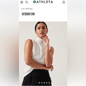 Athleta mock neck tank